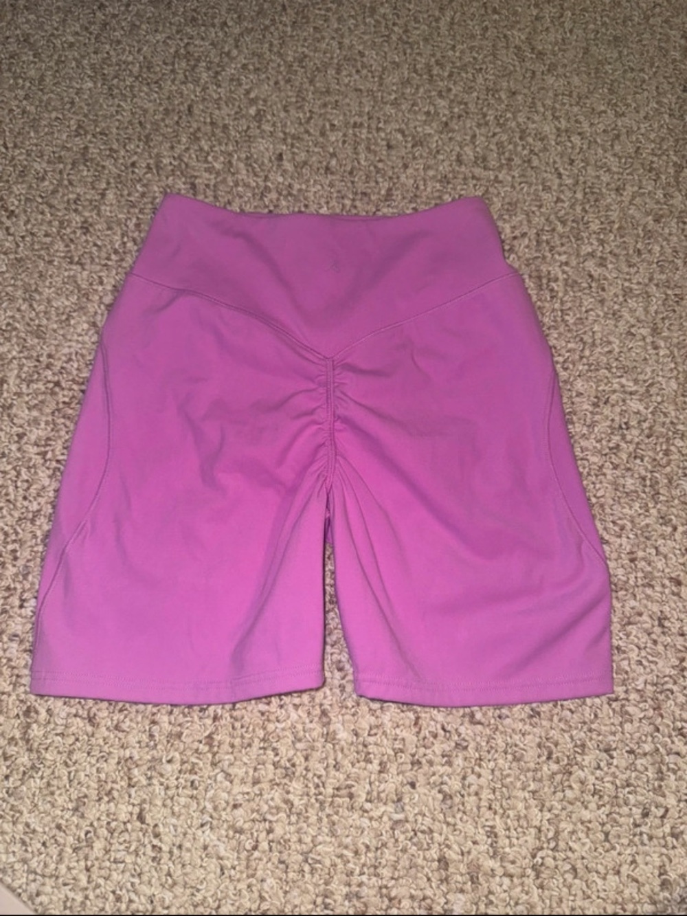 Alphalete athletics pink Tenacity High-Waist Ruched Biker Shorts